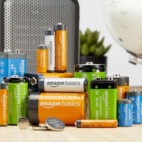Amazon Basics 12-Pack LR44 Alkaline Button Cell Batteries, 1.5 Volt, Long Lasting Power, Mercury-Free