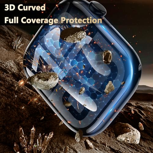 YMHML 2 Pack Tempered Glass Screen Protector for Apple Watch Series 11 Series 10 42mm, [Zero Bubble] 3D Full Coverage Strong Adhesion Waterproof Film with [Automatic Align Tech] iWatch Accessories