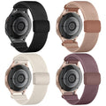Chinber 4 Pack Stretchy Band Compatible with Samsung Galaxy Watch 7 6 5 4 FE Band 40mm 44mm/5 Pro 45mm/Active 2/Watch3 41mm/Galaxy Watch 6 4 Classic, 20mm Magnetic Elastic Nylon Sport Women Men Bands
