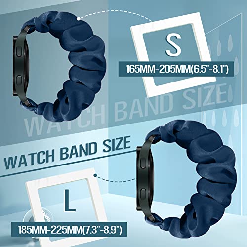 Runostrich Compatible with Samsung Galaxy Watch 7 6 5 4 40mm 44mm/Garmin Vívoactive 6/5/3/3 Music/Forerunner 570 42mm/55/158/165/245/645/Amazift Active 2/Active, 10pack 20mm Scrunchie Watch Band