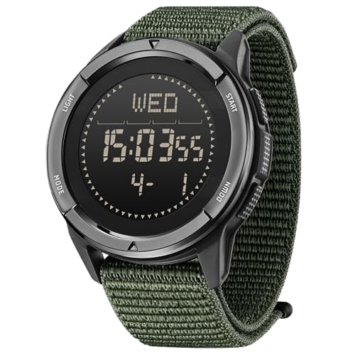 CakCity Military Digital Watches for Men - Compass, Waterproof, Tactical & Sport, Hiking Watches