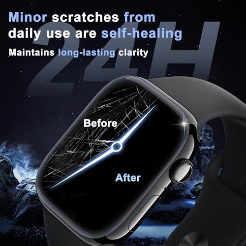 JavoYion 6 Pack Screen Protector for Apple Watch Series 11 / 10 42mm [Auto Alignment Box], Bubble Free Easy Install, Edge to Edge Coverage, Touch Sensitive, Anti Scratch Flexible Soft Film for Beginners