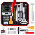 XOOL 151 PCS Professional Watch Repair Tool Kit, Includes Watch Battery Change Kit, Watch Case Opener, Link Remover, Spring Bar Tools, Screwdrivers, and Portable Carrying Case with Instruction Manual
