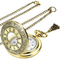 NEWITIN Vintage Pocket Watch Diameter Bronze Watch with Chain Costume Watches Accessories Pocket Watches