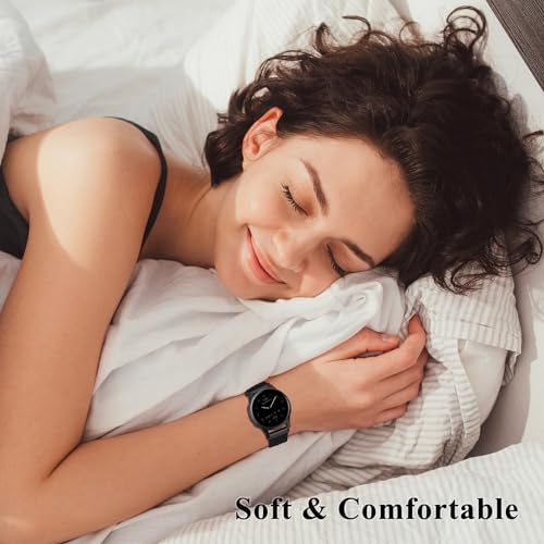 Folavii 20mm Magnetic Braided Nylon Band Compatible With Garmin Vivoactive 6/Vivoactive 5/3/3 Music Watch Bands, Quick Release Stretchy Strap Replacement for Venu Sq 2/Forerunner 55/165/245/645