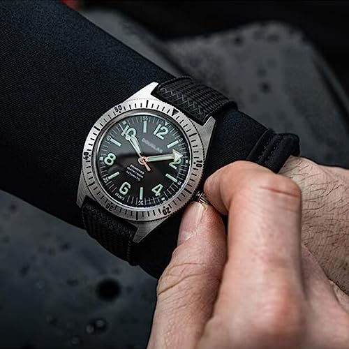 Niziruoup 20mm FKM Rubber Watch Strap Quick Release Tropical Style Fluororubber Soft Durable Universal FKM Rubber Watch Band 18mm 20mm 22mm Replacement Band Strap for Men Women, Rubber, Black
