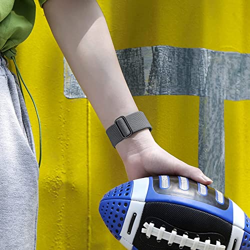 Elastic Bands for Garmin Forerunner 55/165/645/245 Music Watch Band, Garmin Vivoactive 6/5/3 Bands, 20mm Nylon Sport Wristband for Garmin Venu/Sq/Sq 2/Vivomove HR/Sport Men Women 3Pack