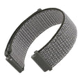 WOCCI 20mm Adjustable Nylon Watch Band, Quick Release Sport Loop Strap (Grey)