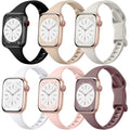 Lerobo Thin Slim Bands Compatible with Apple Watch Bands 40mm 41mm 42mm 38mm iWatch Bands Series 11 10 9 8 7 6 5 4 SE for Women Men, Soft Narrow Sport Strap Wristband