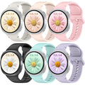 BandRain 6 Pack Sport Bands Compatible with Samsung Galaxy Watch 8 Band 40mm 44mm/Galaxy Watch 8 Classic 46mm, Waterproof Soft Silicone Strap Wristband for Galaxy Watch 8/8 Classic 2025 Women Men (6 Pack-Black+Pink+Mint Green+Purple+Sand Pink+Starlight)