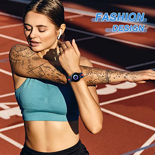 Relting 20mm Nylon Bands Compatible with Samsung Galaxy Watch 4/5/6/4 Classic/5 Pro/6 Classic/Active 2,Garmin Vivoactive 5/Vivoactive 3/Forerunner 245/645/Vivomove HR/Venu/Venu 2 Plus Bands