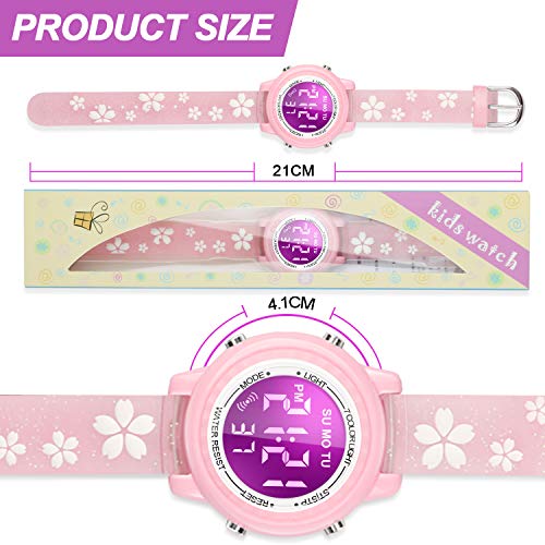 Viposoon 3D Kids Waterproof Watch - Toy for 4-8 Year Old Girls, Birthday Gift for 3-10 Year Olds
