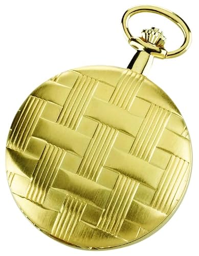 Charles Hubert 3841-G Gold-Plated Mechanical Pocket Watch