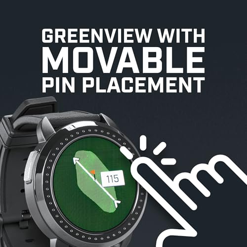Bushnell Golf iON Elite GPS Watch – Color Touchscreen, Slope‑Adjusted Yardages, 38,000+ Courses, Shot Tracker, USB‑C, Magnetic Charger – Black