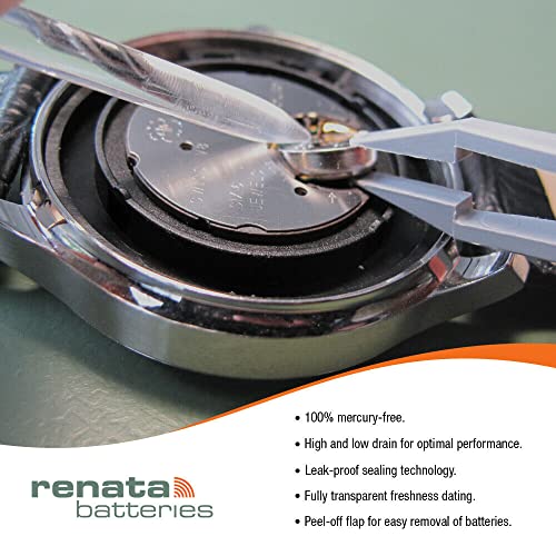 Renata 329 SR731SW Batteries - 1.55V Silver Oxide 329 Watch Battery (2 Count)