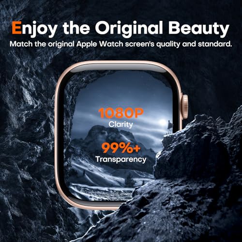 L K LϟK 8 Pack for Apple Watch Series 11/10 Screen Protector 42mm- Self-Healing TPU Screen Protector, Anti Scratch 0 Bubble, HD Touch Sensitive, Upgrade Flexible Film for iWatch S11/10 42mm