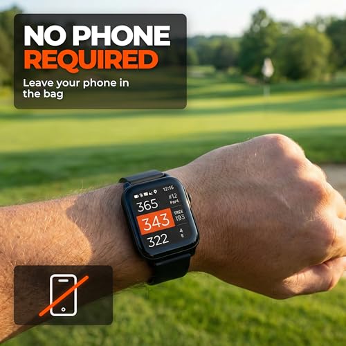 NAVO W1 Golf GPS Watch – Front, Middle & Back Distances, Hazard Tracking, No Subscription