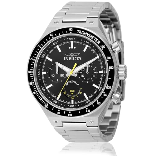 Invicta Speedway Gearshift Men's Watch - 44mm, Steel & Black (49376)