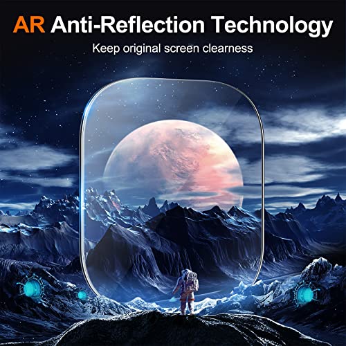 UniqueMe for 4 Pack Apple Watch Ultra/Ultra 2 / Ultra 3 Screen Protector 49mm, Military Grade Shockproof Case Friendly Anti-Scratch Bubble-Free Tempered Glass Clear Cover iwatch【Update Packaging】