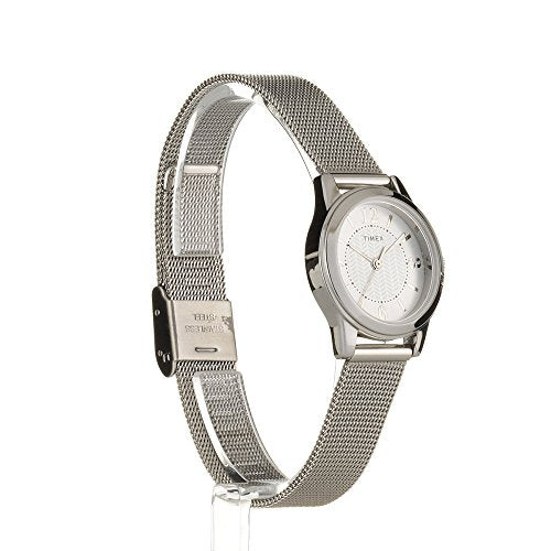 Timex Women's T2P457 Casey Dress Silver-Tone Stainless Steel Mesh Bracelet Watch