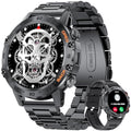SUNKTA Military Smart Watch for Men(Answer/Dial Calls),100 Sports Modes, 5ATM Waterproof Fitness Watch with Heart Rate/SpO2/Blood Pressure for Android and iOS,1.39''HD DIY Screen Smartwatch Black