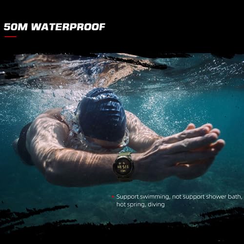 CakCity Military Digital Watches for Men - Compass, Waterproof, Tactical & Sport, Hiking Watches