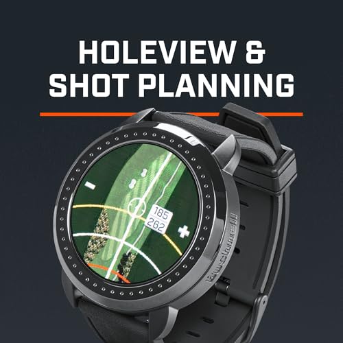 Bushnell Golf iON Elite GPS Watch – Color Touchscreen, Slope‑Adjusted Yardages, 38,000+ Courses, Shot Tracker, USB‑C, Magnetic Charger – Black