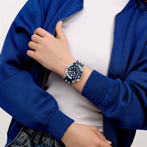 Swatch Scuba Unisex Casual Watch Bio-sourced Blue Quartz Water Resistant SEA WASP