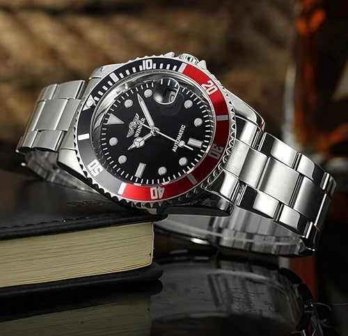 MASTOPMen’s Automatic Mechanical Watches Business Stainless Steel Band Waterproof Military Luminous Classic Analog Dress Wrist Watch for Men,Auto Date