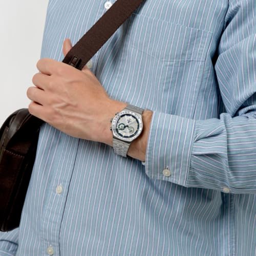 Swatch Skin Irony Unisex Casual Watch Stainless Steel Blue Quartz Water Resistant Midnight in THE Mirror