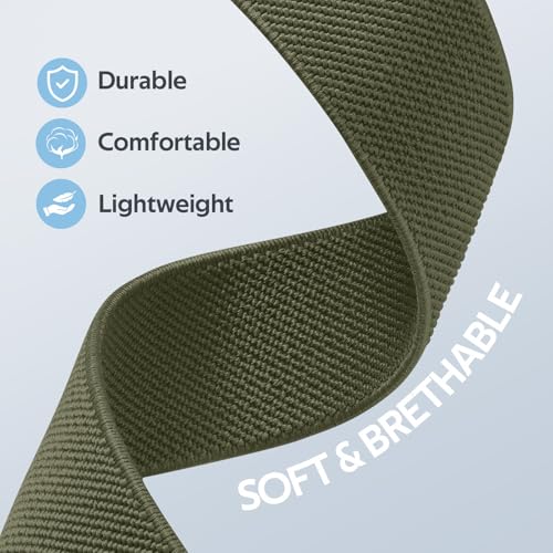 Maledan Stretchy Bands for Samsung Galaxy Watch 8 Band/Galaxy Watch 8 Classic Bands Men Women, 3 Pack Nylon Waterproof Sport Strap Elastic Wristband for Samsung Watch8 44mm 40mm/ Watch8 Classic 46mm