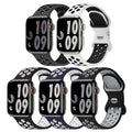 5 Pack Sport Bands Compatible with Apple Watch Band 44mm 45mm 46mm 42mm 41mm 40mm 38mm 49mm for Men Women, Breathable Silicone Wrist Strap for iWatch Series 11 10 9 8 7 6 5 4 3 2 1 SE3 2 1 Ultra3 2 1