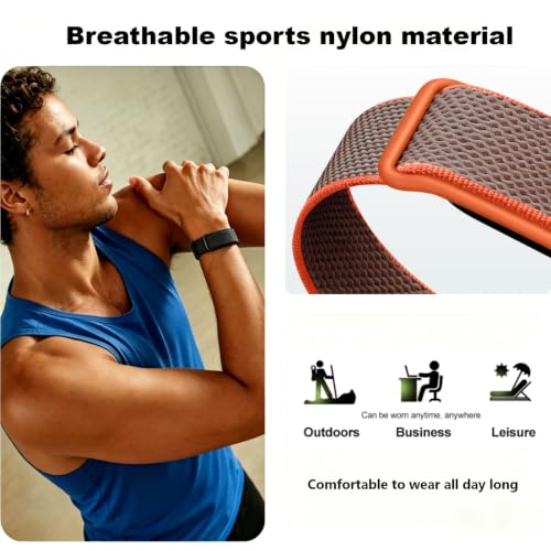 Zspoly Nylon Sport Band Compatible with Google Fitbit Air,Soft Breathable Wristband Replacement Compatible with Fitbit Air Fitness,Micro-Adjustable Performance Loop for Screenless Tracker