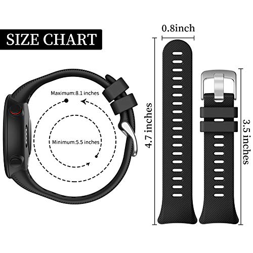 Watbro Compatible with Garmin Forerunner 45 band, Soft Silicone Sport Replacement Watch Band, Fitness Strap Bracelet Wristband for Garmin Forerunner 45 Smartwatch