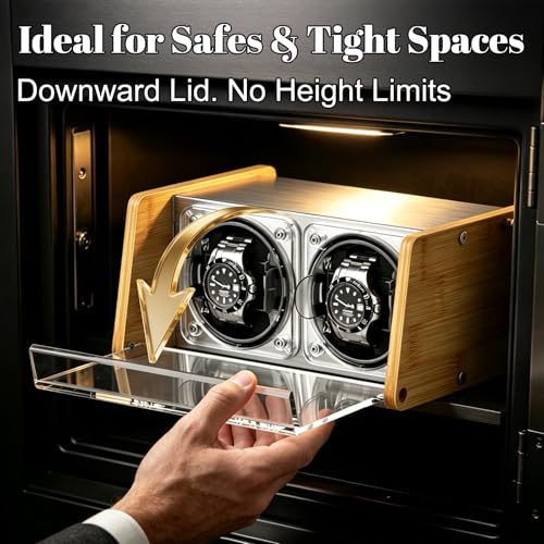 Watch Winder Smith Bamboo Automatic Watch Winder 2 for Luxury Watches Box
