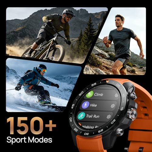 mibro GS Explorer S Rugged Smart Watch for Men with Scratch-Resistant Ceramic and 1.32" AMOLED Display, 20+ Days Battery, Bluetooth Call & 10ATM Waterproof, Dual Band GPS, Heart Rate & Sleep Tracking