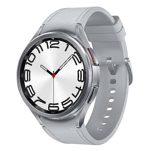 SAMSUNG Galaxy Watch 6 Classic 47mm LTE Smartwatch, Rotating Bezel, Fitness Tracker, Personalized HR Zones, Advanced Sleep Coaching, Heart Monitor, BIA Sensor for Health Insights, US, Silver (Renewed)