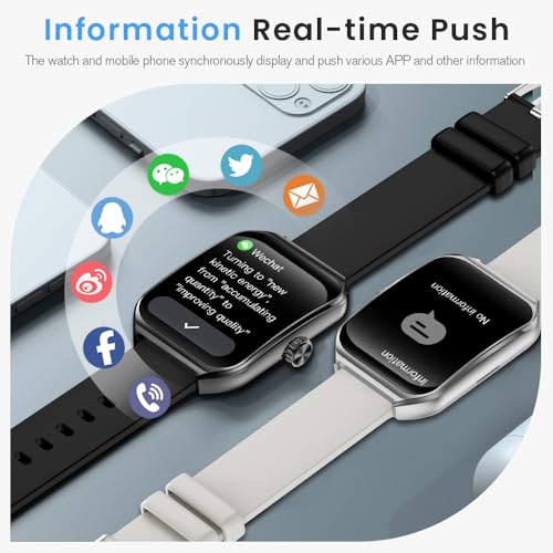 AOLON 1.83" Smart Watch 3D Curved Glass IP68 Waterproof Fitness Tracker
