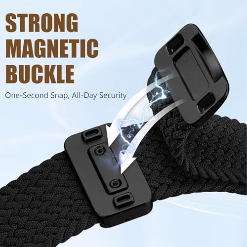 XIDESSEN 2 Pack 20mm Braided Nylon Bands Compatible with Timex Expedition Scout 40mm/Acadia 40mm/Weekender/Field Chronograph 43mm/Rugged Core Analog/Timex Easy Reader Watch Band for Men Women
