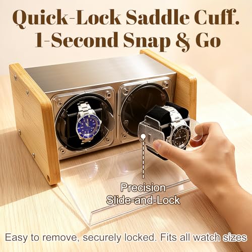 Watch Winder Smith Bamboo Automatic Watch Winder 2 for Luxury Watches Box