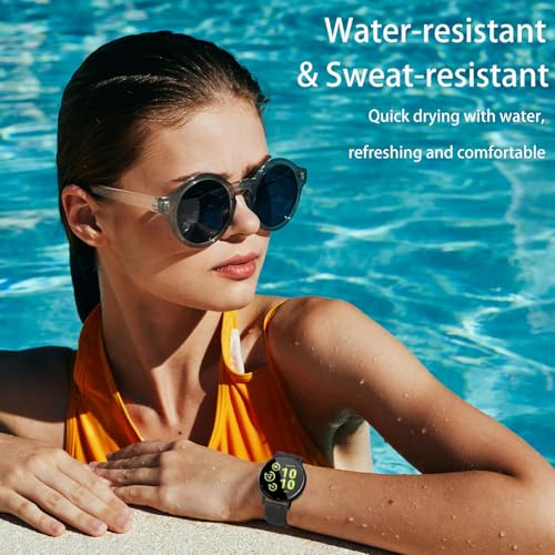TUCOMO 5 Pack Floral Engraved Watch Bands Compatible with Garmin Vivoactive 6/Vivoactive 5/3/3 Music, 20mm Soft Silicone Sport Wristband Straps for Garmin Venu SQ/Forerunner 55/165/245 Women