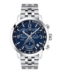 Tissot Men's PRC 200 Gent Chr Qua 316L Stainless Steel case Swiss Quartz Strap, Silver, 20 Casual Watch (Model: T1144171104700)