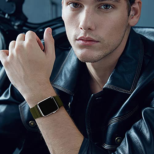 DaQin 3 Pack Stretchy Solo Loop Compatible with Apple Watch Bands for Men 49mm 46mm 45mm 44mm 42mm, Soft Nylon Braided Elastic Strap for iWatch Band Series 11 10 9 8 7 6 5 4 3 SE Ultra 3 Ultra 2 Ultra