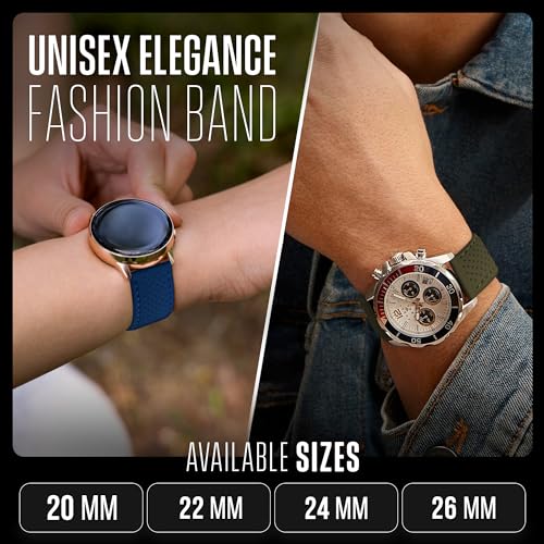 Alpine Sporty Silicone Watch Band | Waterproof Quick Release Rubber Watch Strap| Green Lightweight & Adjustable Silicone Watch Band Man |20mm Rubber Watch Strap Compatible with Regular & Smart Watches