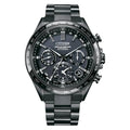 CITIZEN Mens Eco-Drive Attesa Satellite Wave GPS Chronograph, Black Super Titanium with DLC Coated Case & Bracelet, Black Dial (Style: CC4055-65E)