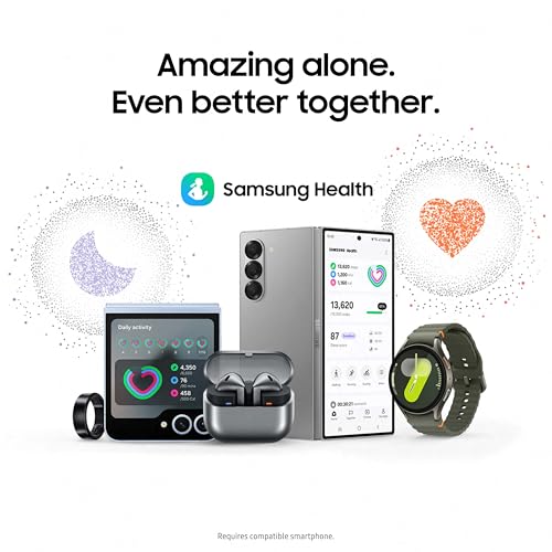 Samsung Galaxy Watch 7 44mm Bluetooth AI Smartwatch w/Energy Score, Wellness Tips, Heart Rate Tracking, Sleep Monitor, Fitness Tracker, 2024, Silver [US Version, 1Yr Manufacturer Warranty]
