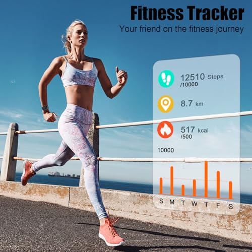 2026 Smart Watch for Men Women (Answer/Make Call), 1.96" HD Fitness Tracker Running Watch, IP68 Waterproof,Pedometer, Sleep/Step/Activity/Heart Rate Monitor,110+ Sport Mode Smartwatch for Android iOS