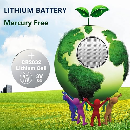 Nightkonic 50 pcs Pack - CR2032 3v Lithium Button Cell Coin 2032 Battery