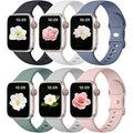 Maledan Compatible with Apple Watch Band 38mm 40mm 41mm 42mm 44mm 45mm 46mm 49mm Women Men, 6 Pack Silicone Sport Strap Compatible for Apple Watch Bands iWatch Series 11 10 9 8 7 6 5 4 3 2 1 SE Ultra