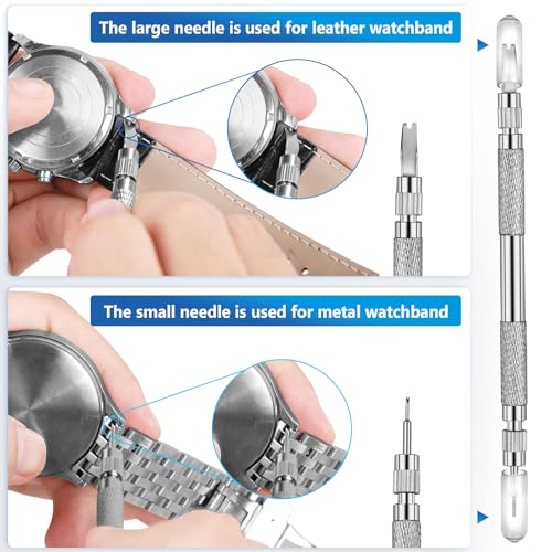 JOREST Watch Spring Bar Tool, Watch Repair Kit to Replace the Watch Strap, Watch Link Removal Tool, With User Manual, 56PCS (16-26mm) Spring Bars